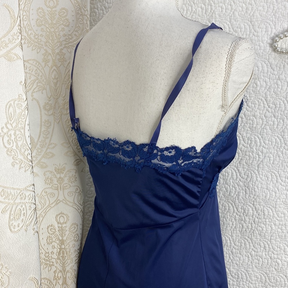 Blue fitted slip dress - Picture 6 of 6
